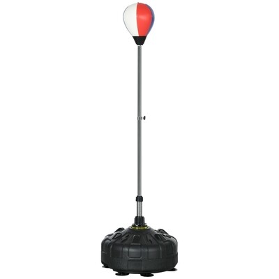 Punchingball, höhenverstellbar 147-165cm, Schwarz+Rot+Weiss