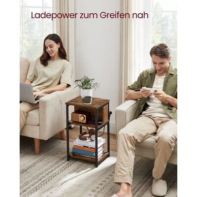 Nachttisch mit Steckdose und USB-Anschluss