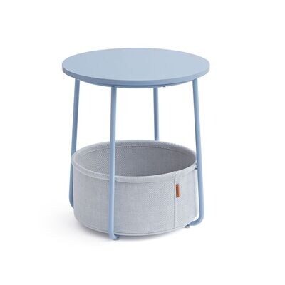 Runder Beistelltisch rund puderblau-pastellblau