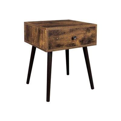 Nachttisch, Beistelltisch Vintagebraun