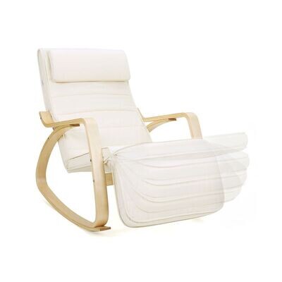 Schaukelstuhl Birkenholz Beige