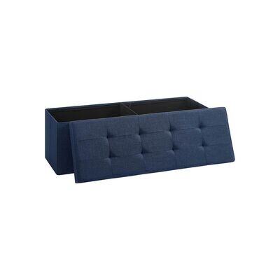 Sitzbank mit Stauraum 110 cm Marineblau