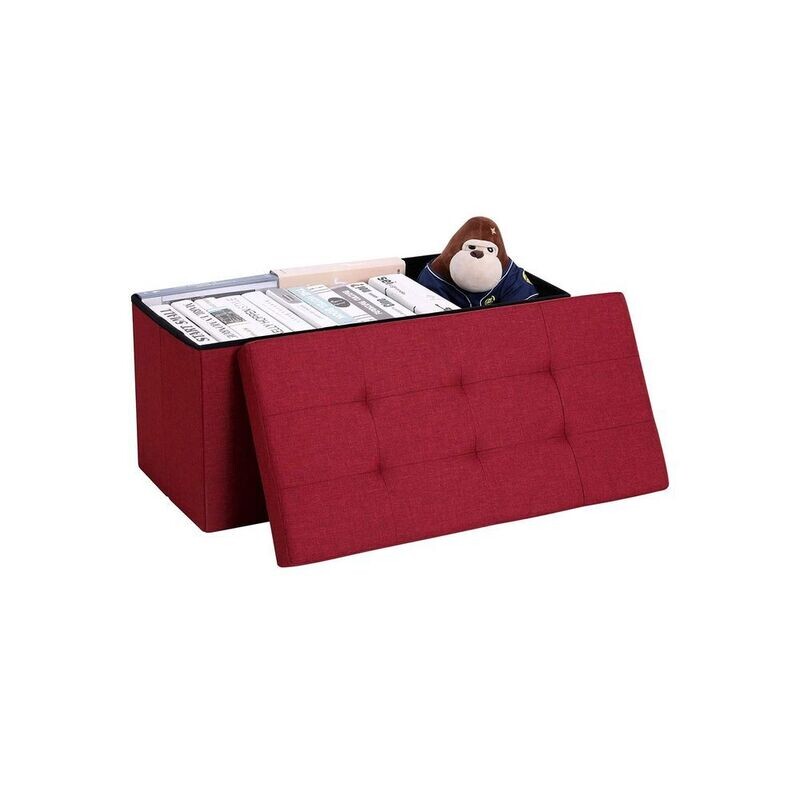 Bank mit Stauraum 76 cm rot