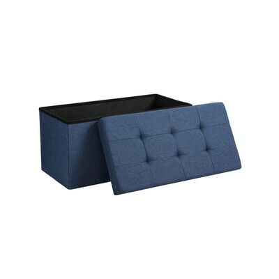 Bank mit Stauraum 76 cm blau