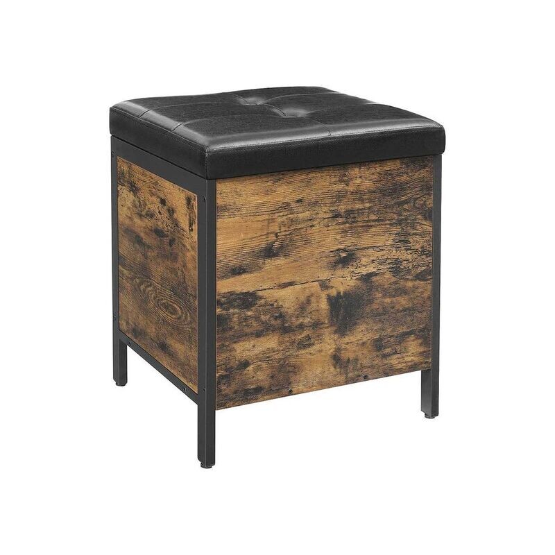 Sitzbank Sitzhocker mit Strauraum Vintagebraun