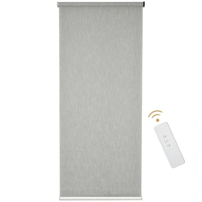 Thermorollo mit Fernbedienung, USB-Schnittstelle, aufladbarer Akku, 90 cm x 7 cm x 180 cm, Grau