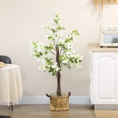 Kunstpflanze, Künstlicher Geissblatt-Baum, inkl. Übertopf, 150 cm