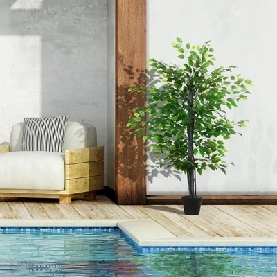 Künstlicher Banyan Baum 20 x 145 cm Dekoration