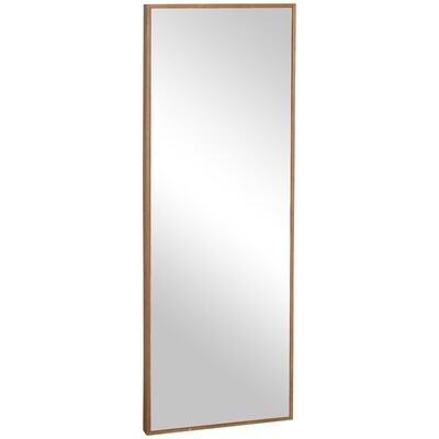 Wandspiegel, hoch, Kiefernholzrahmen, 45L x 125H x 4,8T cm