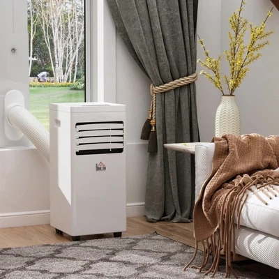 Mobile Klimaanlage 3-in-1 Klimagerät Entfeuchtung Fernbedienung 24h Timer ABS