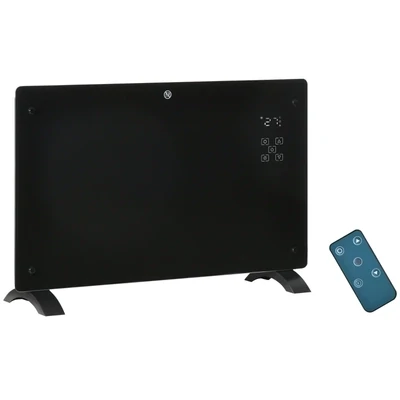 Elektroheizung 1000/2000W mit Fernbedienung, 24-Stunden-Timer, LED-Display