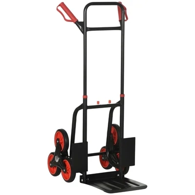 Treppensteiger 150 kg Sackkarre Transportkarre Griff höhenverstellbar Klappbar Stahl 45 x 60 x 109 cm