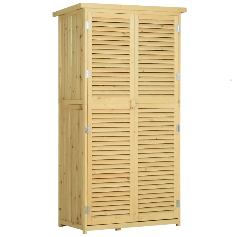 Gartenschrank Holz Geräteschuppen Gerätehaus mit Asphaltdach