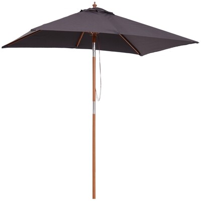 Sonnenschirm Knickbarer Gartenschirm Strandschirm 3-stufig Dunkelgrau