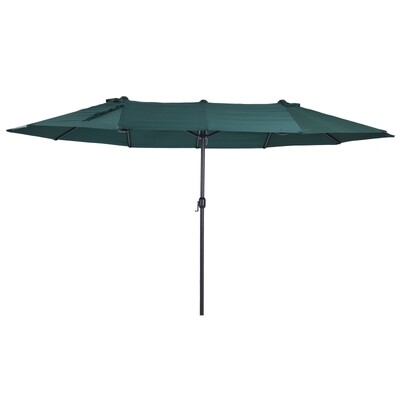 Sonnenschirm Gartenschirm Marktschirm Doppelsonnenschirm Kurbel Oval L460 cm