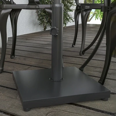 Sonnenschirmständer Schirmständer Schirmhalter Schirmfuss 11kg Ø35 mm/Ø38 mm/Ø42 mm Schwarz 40 x 40 x 43 cm
