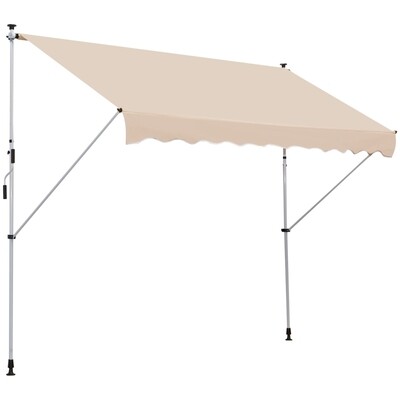 Sonnenstore Markise Klemmmarkise Beige 300 x 150cm