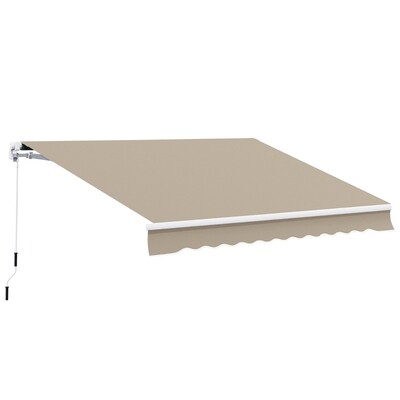 Sonnenstore Alu Gelenkarm Markise, 4 × 3 m, Beige