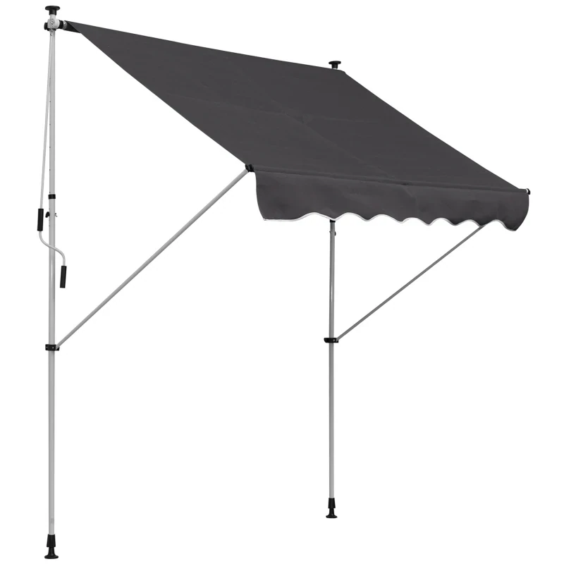 Sonnenstore Markise Klemmmarkise Grau 200 x 150cm