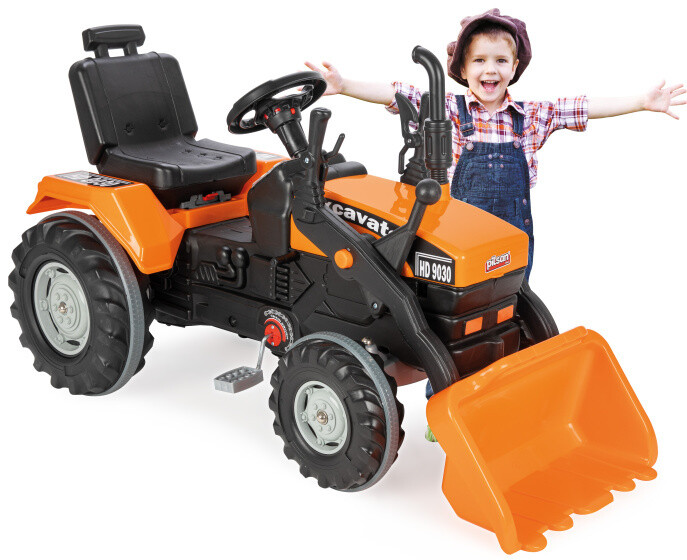 Pilsan Super HD 9030 Trettraktor / Bagger mit Frontlader orange/schwarz