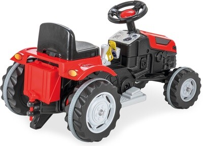 Pilsan Active Elektrischer Trettraktor, Elektrofahrzeug 6V rot/schwarz