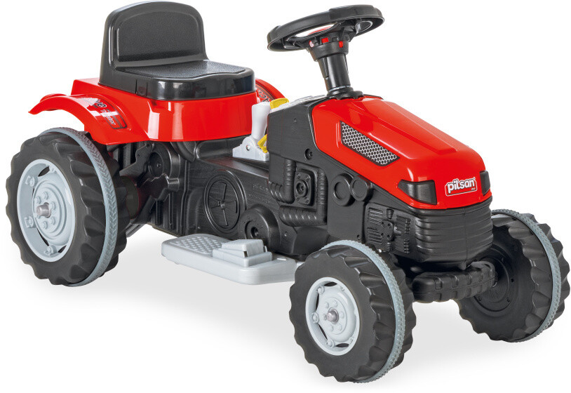 Pilsan Active Elektrischer Trettraktor, Elektrofahrzeug 6V rot/schwarz