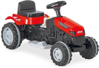 Pilsan Active Elektrischer Trettraktor, Elektrofahrzeug 6V rot/schwarz