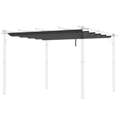 Ersatzdach für 3x3m Pergola, Pavillon, 2,50 x 2,55 m, Dunkelgrau