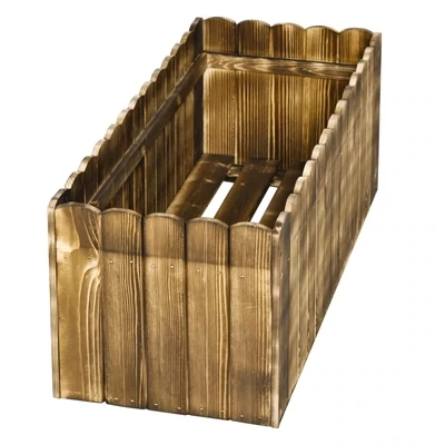 Hochbeet Pflanzkasten Kräuterbeet 80 x 33 x 30 cm Tannenholz