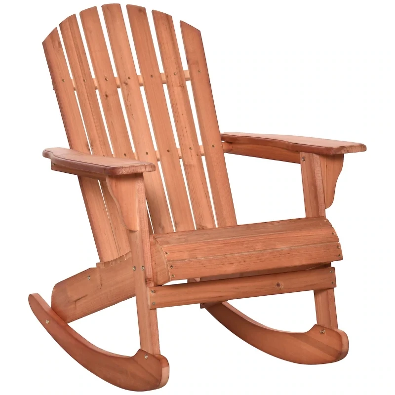 Adirondack Gartenstuhl Natur 77 x 94 x 97 cm