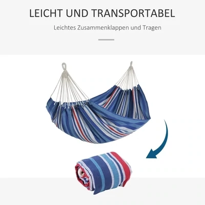 Hängematte Outdoor bis 150 kg  Blau+Rot