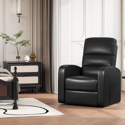 Relaxsessel, Massagesessel, Aufstehsessel, Schlafsessel, Elektrischer Fernsehsesssel mit Aufstehhilfe, Heizfunktion für Senioren (Schwarz)