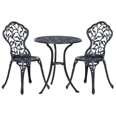 Alu-Bistroset 3-tlg.  Antik-Style