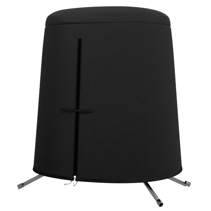 Outdoor-Möbelabdeckung Schutzplane für Möbel, wetterbeständig, 196 cm x 196 cm x 230 cm, Schwarz