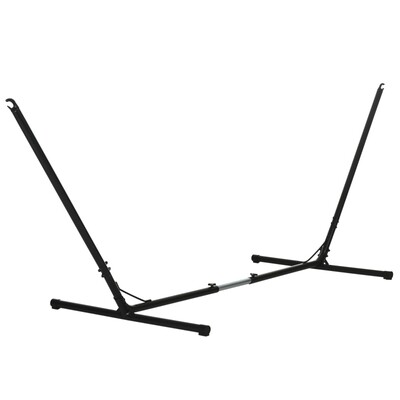Hängemattengestell grössenverstellbar (308–380) x 108 x 120 cm bis 150 kg Garten Strand Metall