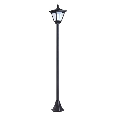 Solar Laterne Gartenlaterne Wegleuchte mit LED 10 Lumen Schwarz 15 x 15 x 120cm
