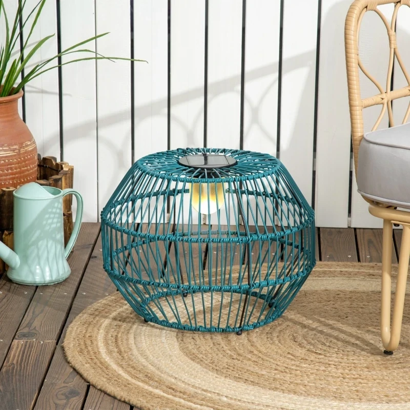Aussenleuchte, Solarleuchte, Gartenlampe, 8h Leuchtdauer, Automatische LED Gartenlampe, grün, 45 x 45 x 31 cm