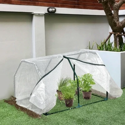 Mini Gewächshaus 99 cm x 71 cm x 60 cm, Folientunnel,