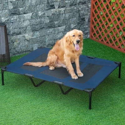 Hundeliege Indoor & Outdoor blau 122 cm x 92 cm x 23 cm