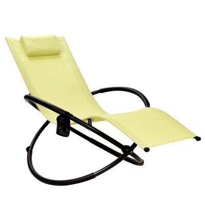 Schaukelliege Liegestuhl Outdoor klappbare Relaxliege Gartenliege 74 x 144 x 84,5 cm grün