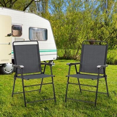 4er Set Outdoor-Klappstühle, Campingstühle, Gartenstühle
