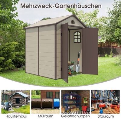 Gartenhaus Geräteschuppen Gartengeräteschrank mit Lüftungsschächten Gerätehaus