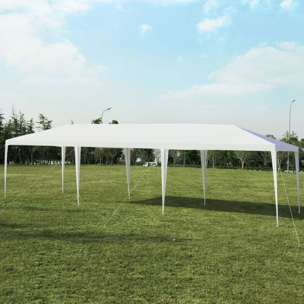 Partyzelt, Festzelt, Pavillon Strandzelt wasserdicht Weiss 6x3m