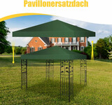 3 x 3 m Pavilliondach Ersatzdach Pavillonplane grün