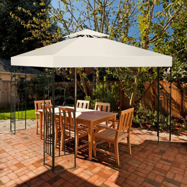 Pavillon Ersatzdach Pavillondach beige für 3 x 3 M