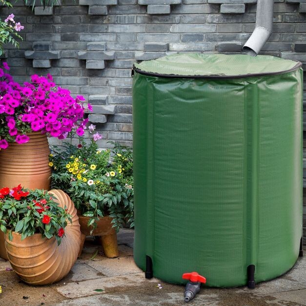 200 L Faltbares Regenfass zusammenklappbarer Wassertank, Regentonne,