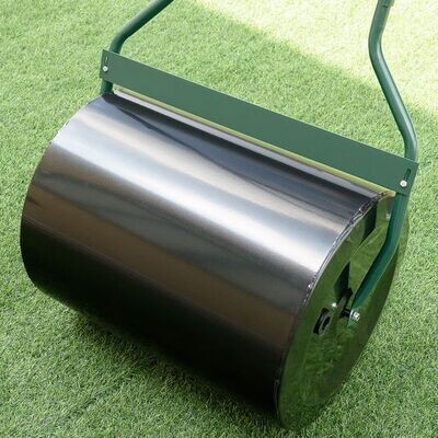 60 L Rasenwalze Gartenwalze mit U-förmigem Griff & abnehmbarem Ablassstopfen