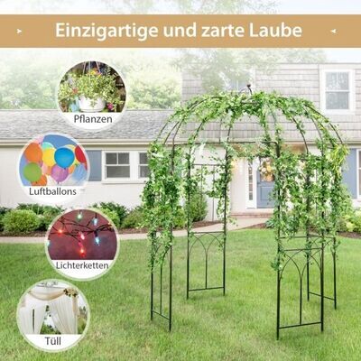Metallpavillon Gartenlaube 211 x 256 cm Bronze