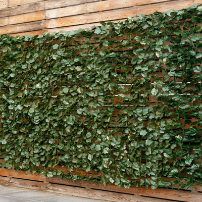 Künstlicher Efeu Garten Sichtschutz Balkonsichtschutz Blätteroptik Windschutz 150 x 240 cm Grün