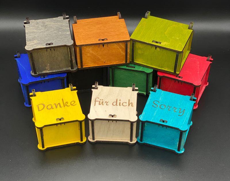 Kleine Geschenk Box mit Motiv